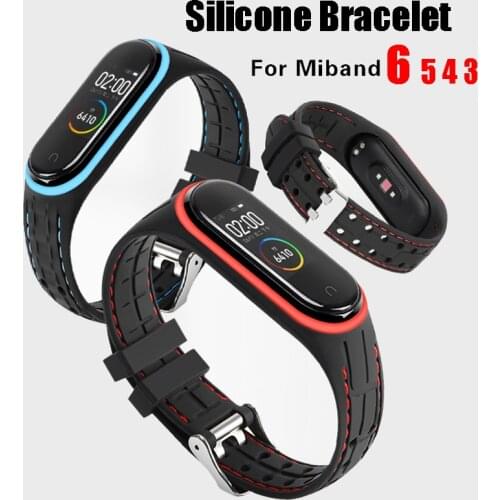 Silicone Wrist Strap For Xiaomi Mi Band 3 4 5 Sport Band Watch Bracelet For Xiaomi MiBand 5 4 Replacement Watch Accessories
