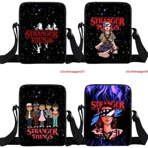 New Stranger Things 4 Shoulder Bag Students Mini Bookbag Boys Girls School Messenger Bag Teenager Crossbody Bag Child Handbags