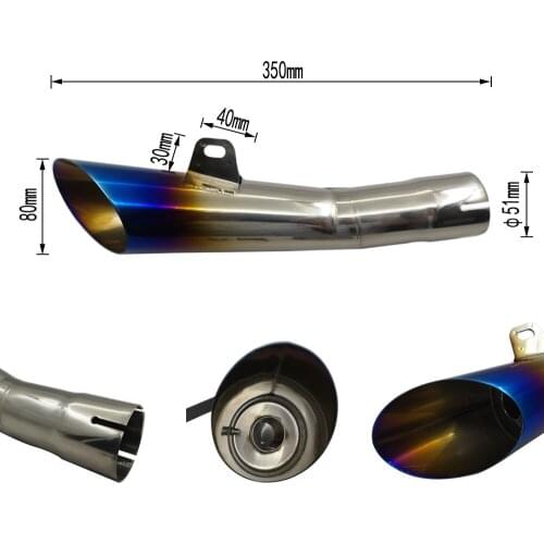 Universal 36~51mm Motorcycle Exhaust Muffler Escape 250SB FU150 GSX-R150 GSR250S RM-Z250 GSX250R RM-Z250 V-Strom250 SV650X SV650