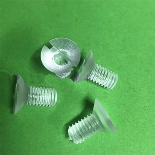 M6 M8 M10 Transparent Slotted head screw PC screws Plastic bolt Acrylic 12mm-30mm Length