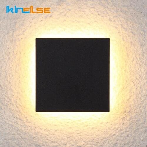 Waterproof IP65 Modern Outdoor Lighting Wall Sconce 10W Square LED Wall Lights Garden Villa Decorative Indoor Corridor AC90-260V