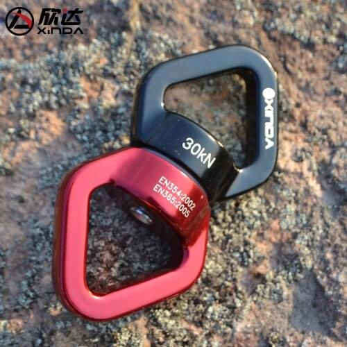 XINDA 30KN Safety Rappel Device Rotator Rope Swivel Connector Outdoor Rock Climbing Carabiner Abseiling Downhill Climb Equipment
