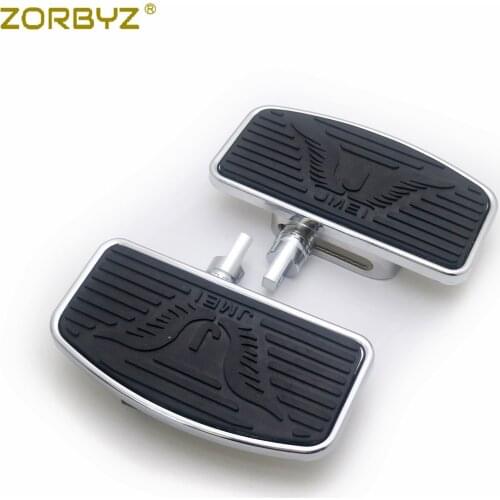 ZORBYZ Black Motorcycle Adjustable Rear Passenger Floorboard Footboards Footrest For Harley Sportster 883 1200 Dyna