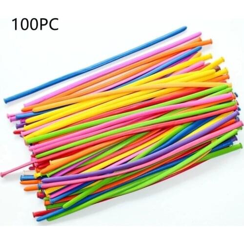 100pcs Long Magic Balloon Weaving Balloon DIY Birthday Party Decoration Balloon Color Wedding Ceremony Decorations