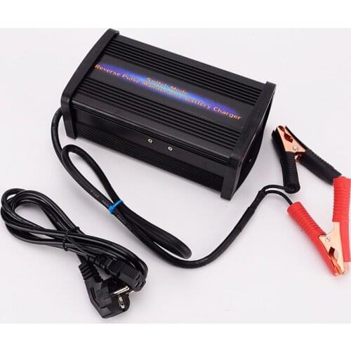 12V 15A Automatic E-bike/Car/Motorcycle Smart Battery Charger,Negative Pulse Desulfation Car Battery Charger