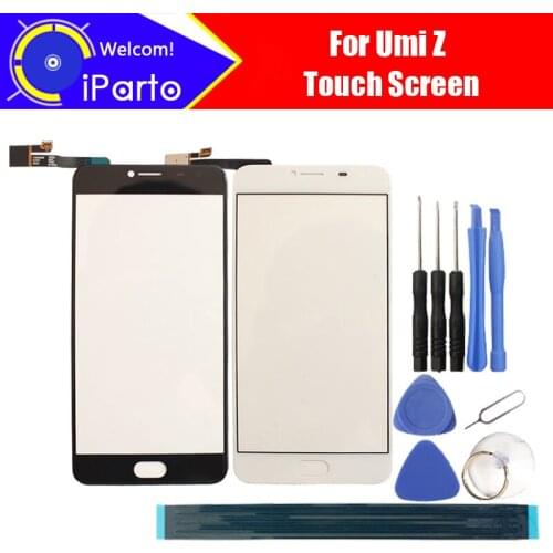 5.5 inch UMI Z Touch Screen Glass 100% Guarantee Original Glass Panel Touch Screen For Z Cell Phone+ tools + Adhesive