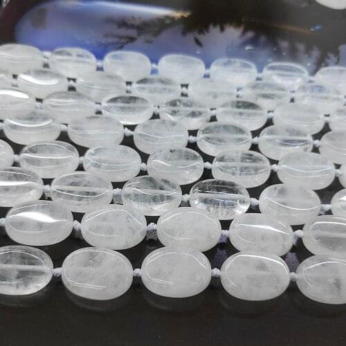 7*12mm Natural Stone Crystal Jewelry Making Beaded Transparent Oval Beads for Charm Women DIY Bracelet Hot Necklace Accessories