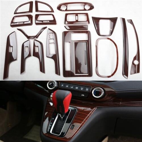 Lsrtw2017 Wood Abs Car Center Console Interior Accessories Gear Window Dashboard Trim for Honda Crv 2012 2013 2014 Cr-v Auto