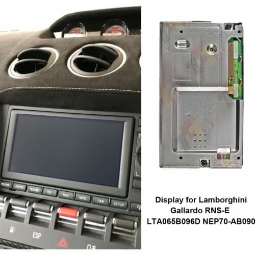 Car DVD GPS navigation LCD Display for Lamborghini Gallardo For Audi Plus RNS-E A3 A4 A6 TT LTA065B096D NEP70-AB090