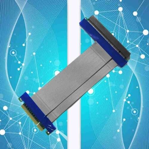 Ci-e 8x To 16X PCI-E 16x Graphics Card Extension Cable PCI-E Adapter Cable PCIe X8 Gold-plated BTC Mining