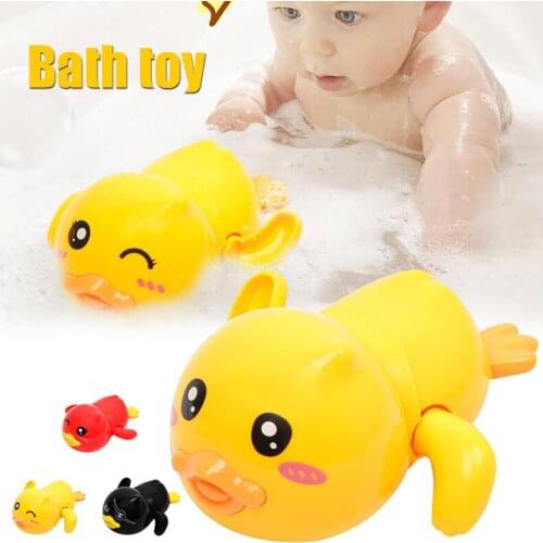 Baby Toy Kid Wind Up Clockwork Duck Toys Bath Toy Floating Toy Bathtub Toys Pool Beach Play Toy for Toddlers Kids LBV