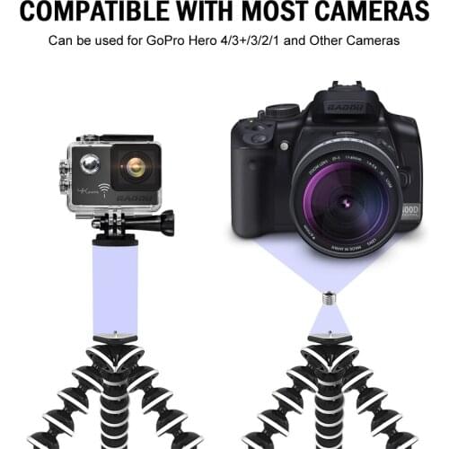 GAQOU L Size Flexible Tripod Mini Gorillapod Monopod Octopus Tripode Stand for Gopro Digital Camera Canon Nikon Mobile Phone