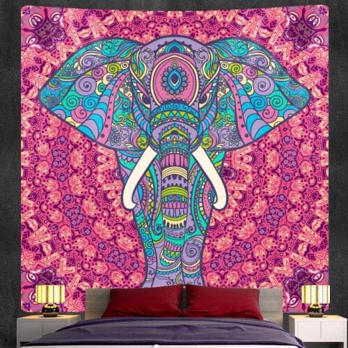 Indian elephant Mandala tapestry home decoration tapestry Bohemian decorative Hippie large size tapestry mattress