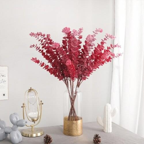 Artificial Plants Colorful Leaf For Home Decoretion Accessories Garden Table Decor Fake Plant Artificial Flowers Leafs Decor