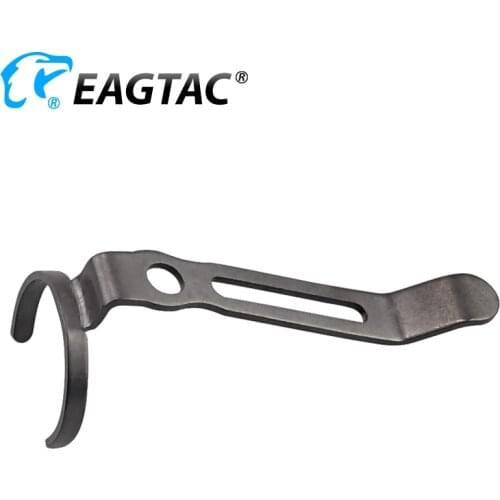EAGTAC Stainless Steel Pocket Clip Titanium Coated for P20C2 P20A2 D25LC2 D25C2 D25A2 LED Flashlight SKU1223