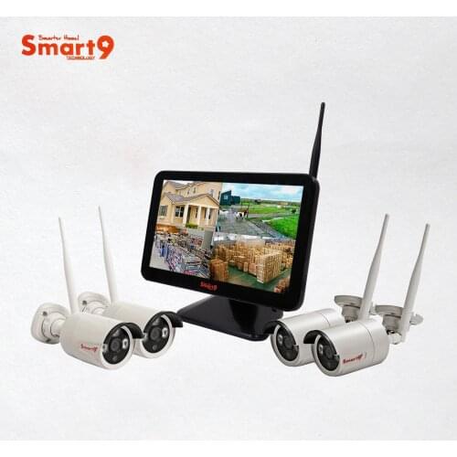 Smart9 Full HD 1080P 12inch Wireless LCD NVR KIT, Home Security System, H.265 CCTV Surveillance