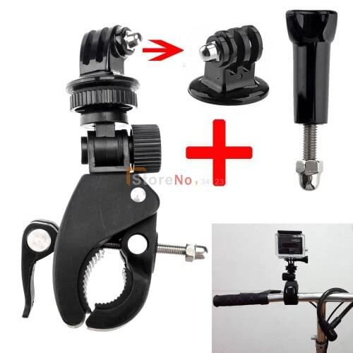 3 in 1 Bike Racing Bicycle Handlebar Roll Cage Mount+Tripod mount Adapter and screw for GoPro Hero 2 3 3