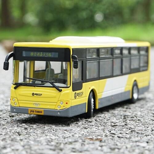 Diecast 1:50 Scale Shanghai Public Transportation Simulation Alloy Bus Model Metal Vehicle Collection Souvenir Ornaments Display
