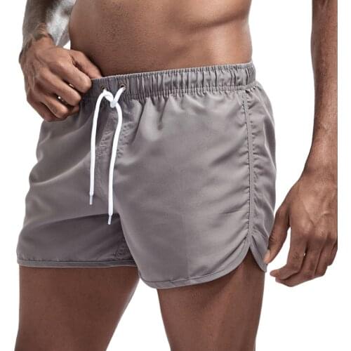 14 Colors Shorts Beachwear Summer Men Swimwear Sexy Swim Trunks Swimsuit Low Waist Breathable Swimming Trunks Beach Surf 2021