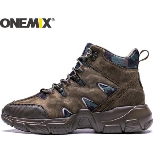 ONEMIX Men Hiking Shoes Waterproof Lightweight Outdoor Climbing Fishing Trekking Shoes Military 511 Tactical Boots free soldier