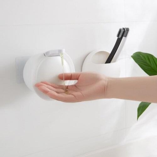 Wall Hanging Shower Foam Soap Dispenser Portable Bathroom Press Shampoo Bottle Kitchen Hand Sanitizer Holder Home Accessories