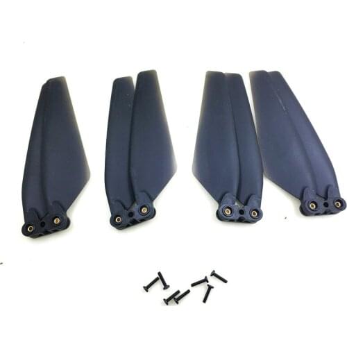 New Version) 4PCS/Set Original Foldable Propeller with Screws For MJX B4W /X11 GPS RC Drone Spare Parts Propellers Props