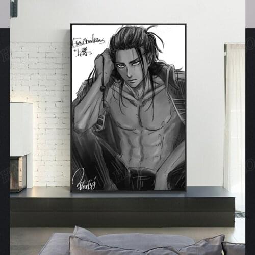 Attack on Titan Eren Fanart Canvas Poster Wall Art Decor Print Picture Paintings for Living Room Bedroom Decoration