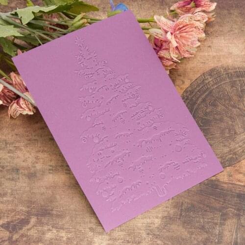 Plastic Embossing Folder Christmas Tree Template for DIY Scrapbook Photo Album Card Paper Craft