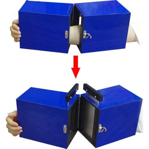 Dis Armed One-Person Portable Illusion Magic Tricks Zig-Zagged Magic Professional Magician Stage Gimmick Props Comedy Mentalism