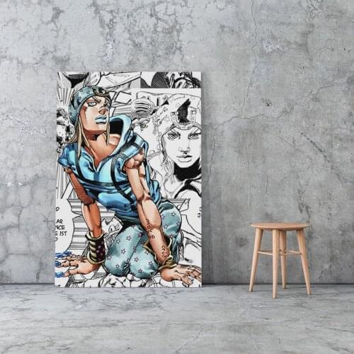 Johnny Joestar STEEL BALL RUN SBR anime Canvas poster Painting wall Art decor Living room Bedroom Study Home Decoration Prints