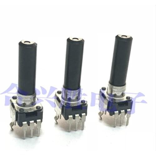 Rotary potentiometer C5K B10K B50K with midpoint volume potentiometer half shaft 23MM