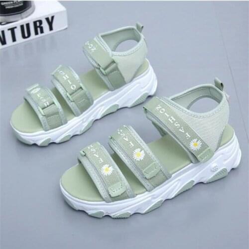 New womens sandals fashion thick-soled wedges ultra light comfortable non-slip simple casual walking shoes women