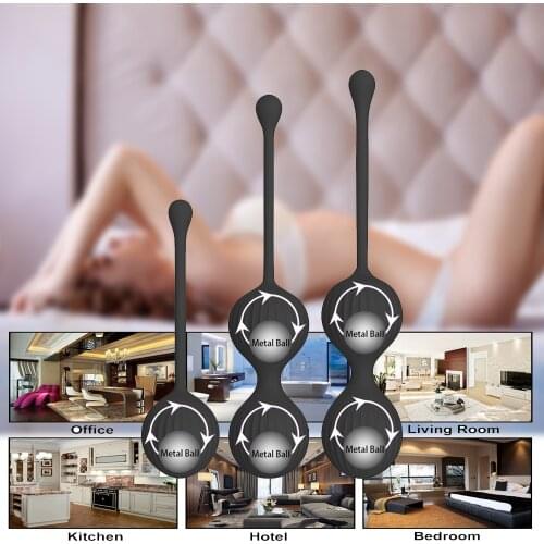 Silicone Smart Ball Kegel Balls Ben Wa kegel muscle trainer Vaginal Geisha Ball massage vibrator vibro egg boule chinoise Female