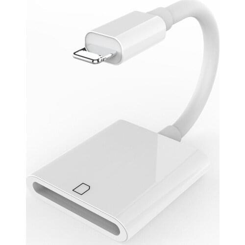 Lightning SD Card Reader, Digital Camera Reader Adapter for iPhone/iPad (Support iOS 13,12,11), Trail Game Camera Viewer