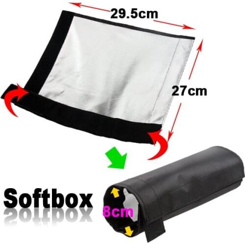 Xcsource Snoot Flash Softbox Diffuser for Canon 580EXII 430EXII 550EX 540EZ 380EX Nikon Sony: HVL-F32x, HVL-F1000 DC330-SZ