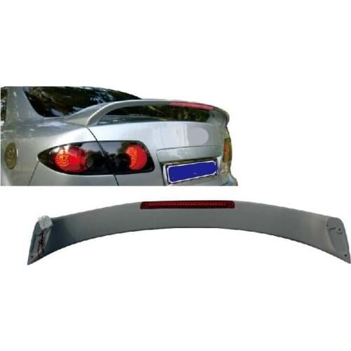 Factory Style Spoiler Wing ABS for 2003-2008 MAZDA 6 4DR Sedan Spoilers LED Light Wing A