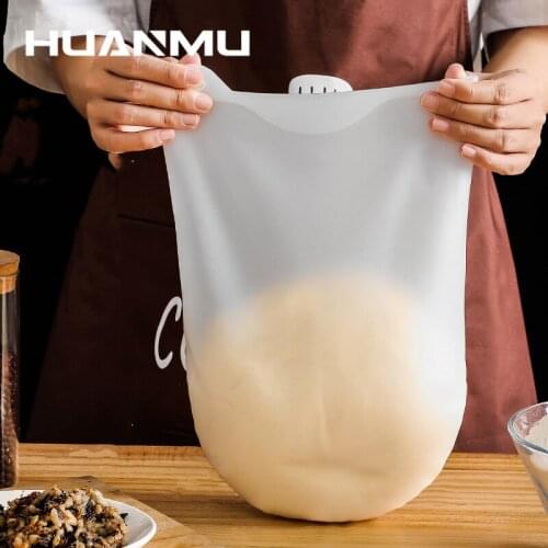 1.5Kg/3Kg Silicone Kneading Dough Bag Baking Utensils Flour Mixer Bag Versatile Dough Mixer for Bread Pastry Pizza Kitchen Tools
