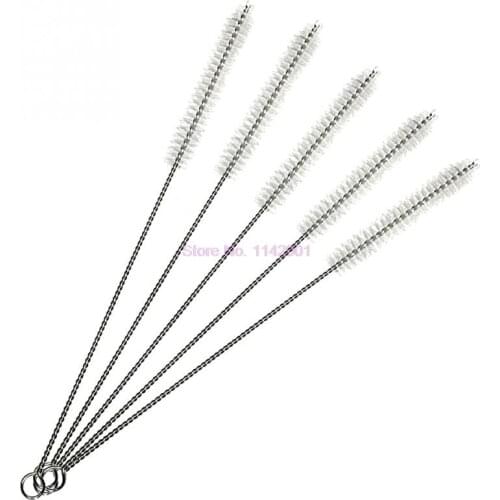 2000pcs Reusable Stainless Steel Straw Cleaning Brushes Wash Drinking Pipe Straw Brush Cleaner Household Kitchen Accessories