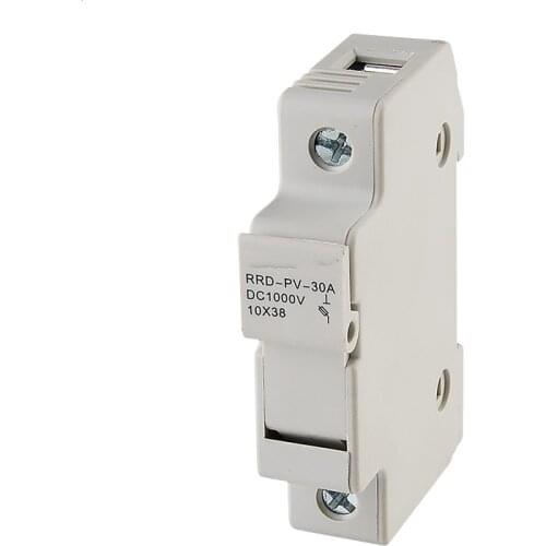 32A DC 1000V 1P 2P 3P 4P Solar Panel Mount Fuse Holder Rail Fuse Photovoltaic Fuse Base Dropout Fuse Component