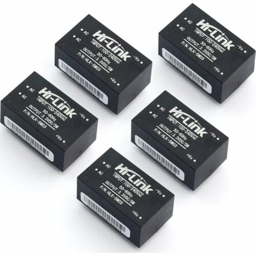 5PCS/LOT JINYUSHI for Hi-link HLK-5M03 Low ripple power module 220V to 3.3V 5W AC-DC