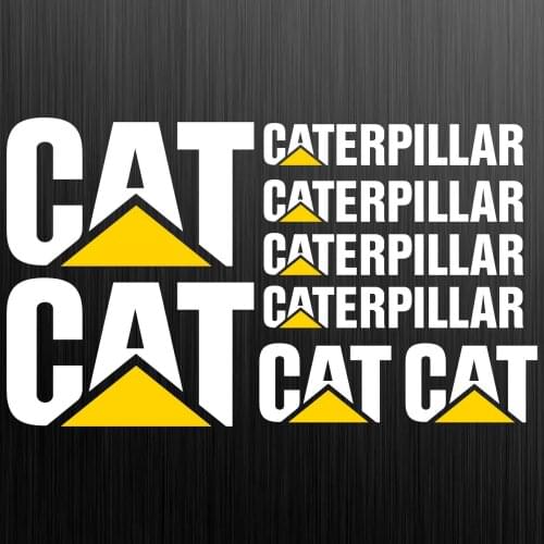 For Caterpillar CAT aufkleber sticker bagger excavator 8 Sticker Pieces Car Styling