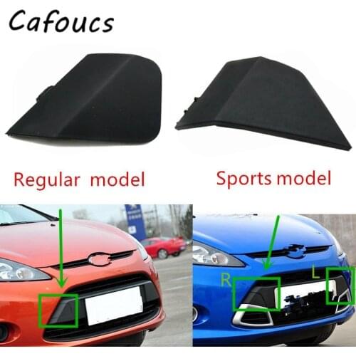 Cafoucs Front Bumper Towing Hook Cover Case For Ford Fiesta Hatchback 2009 2010 2011 2012