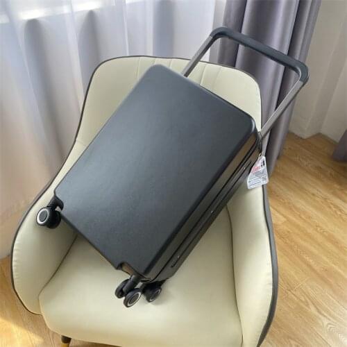 Fashion Wide trolley suitcase universal silent wheel new travel rolling luggage solid color 20 inch cabin student password case