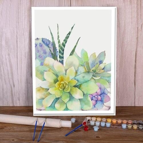 Flower Scenery DIY Painting By Numbers Set Oil Paints 50*70 Picture By Numbers Photo Loft Wall Picture For Adults Handiwork