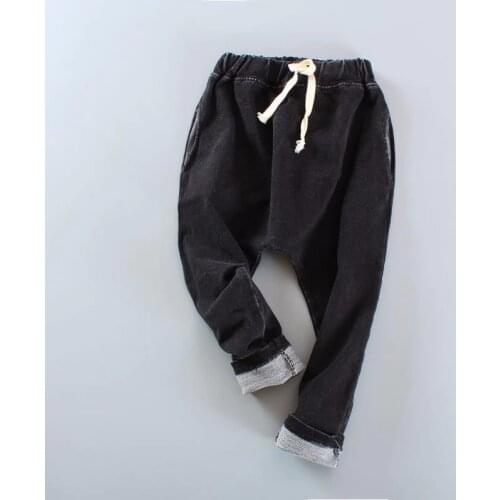 Children Pants kids Spring Autumn Clothes for baby boys harem pants solid 2020 fashion blue green cotton