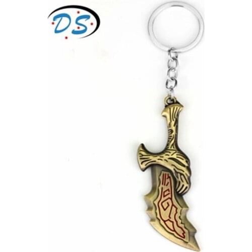 Dota2 Butterfly Sword Keychain Games Jewelry Weapon Model Pendant Key Ring Metal Charms Key Chain Car Keyholder llaveros