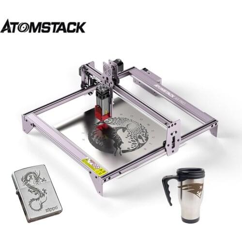 ATOMSTACK CNC Laser Engraving Machine Cutting 410X400mm 2 Axis DIY Engraver Desktop Wood/leather/Paper/Plastic/Acrylic/Metal