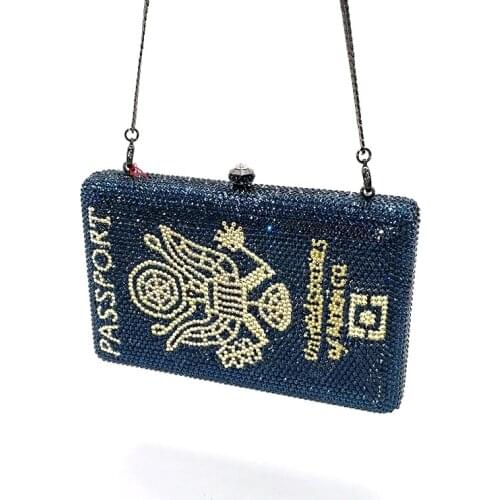 Classical Ladies luxuries design Bridal wedding party women evening party diamonds name full crystal clutches and purses