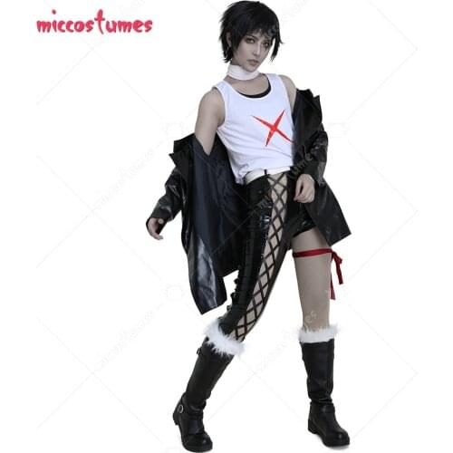 D.Gray Man Noah Devit Cosplay Costume Hoodie with Leather Pants