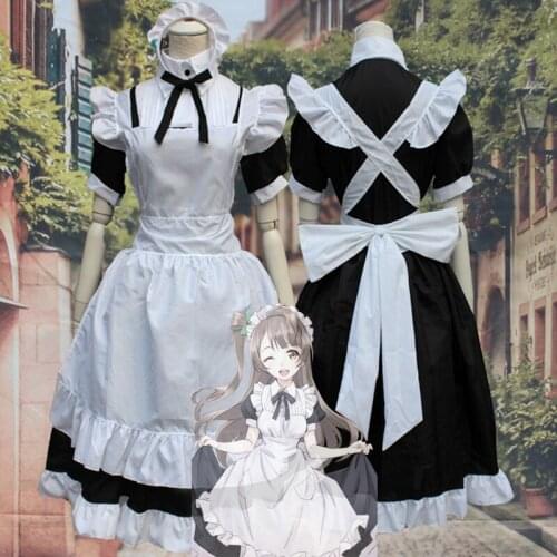 Anime Love Live Kotori Minami Cosplay Costume Wonder Zone Maid Outfit Headwear + Dress + Apron + Bow Tie Lolita Suit Girls Women